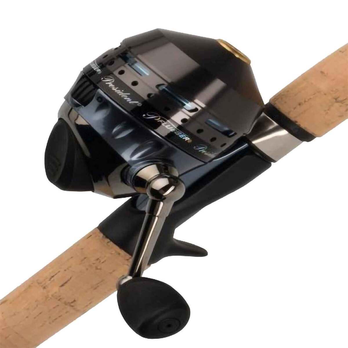 Pure Fishing Pflueger President Spincast Combo - 6ft 6in, Medium Power, 2pc - Black 10 Pure Fishing Pflueger President Spincast Combo - 6ft 6in, Medium Power, 2pc - Black 10
