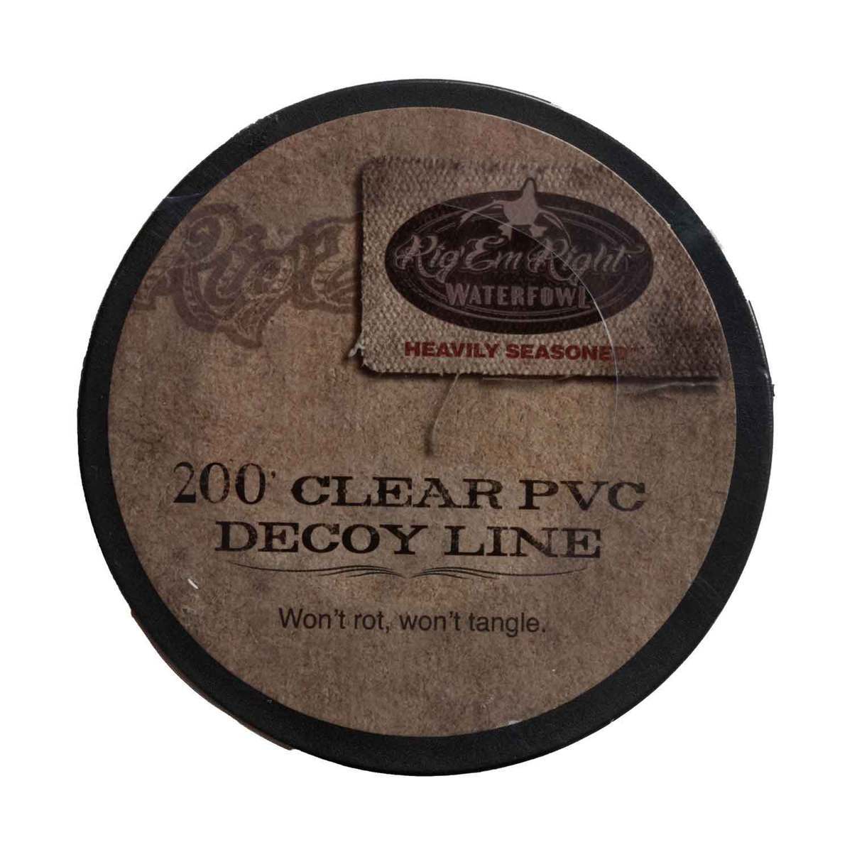Rig 'Em Right PVC Decoy Line 200' Spool - Clear Rig 'Em Right PVC Decoy Line 200' Spool - Clear
