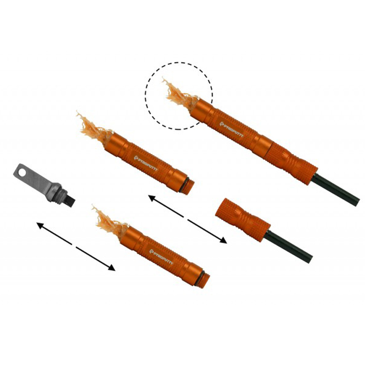 Pyro Putty Compact Ferro Rod - Orange Pyro Putty Compact Ferro Rod - Orange