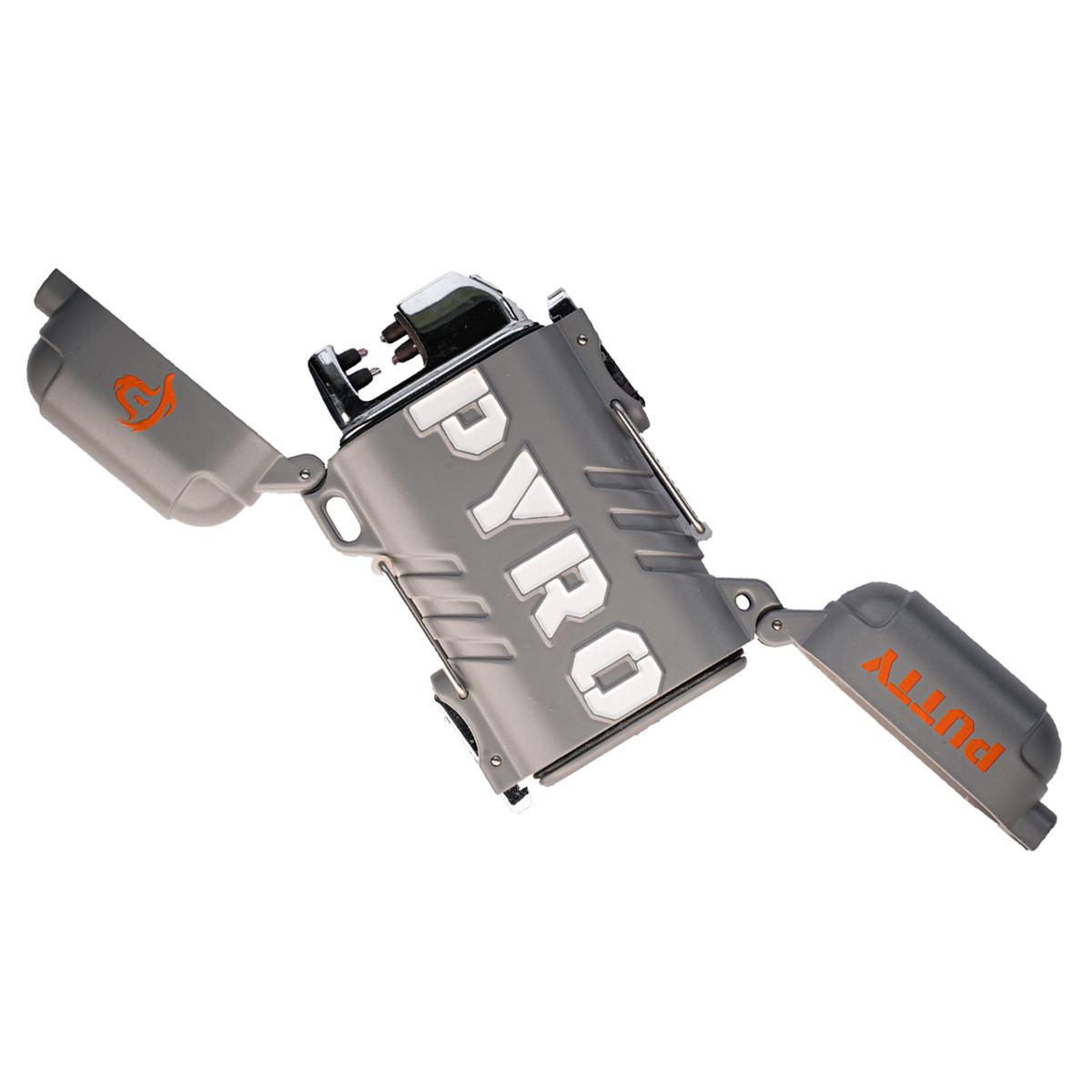 Pyro Putty Elite Rechargeable Dual Arc Lighter with Compartment Pyro Putty Elite Rechargeable Dual Arc Lighter with Compartment