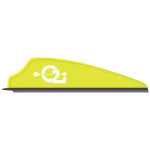 Q2i Zeon FUSION X-II 2.1in Yellow Vane - 50 Pack