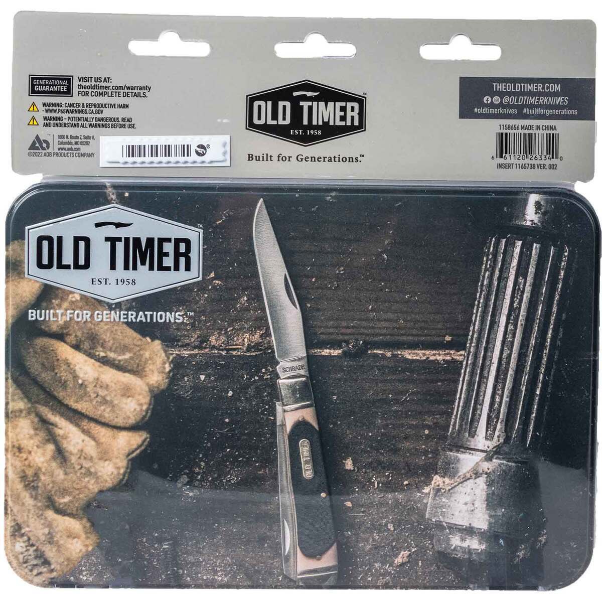Old Timer Limited Edition 3 Piece Gift Knife Set - Brown | Sportsman's ...