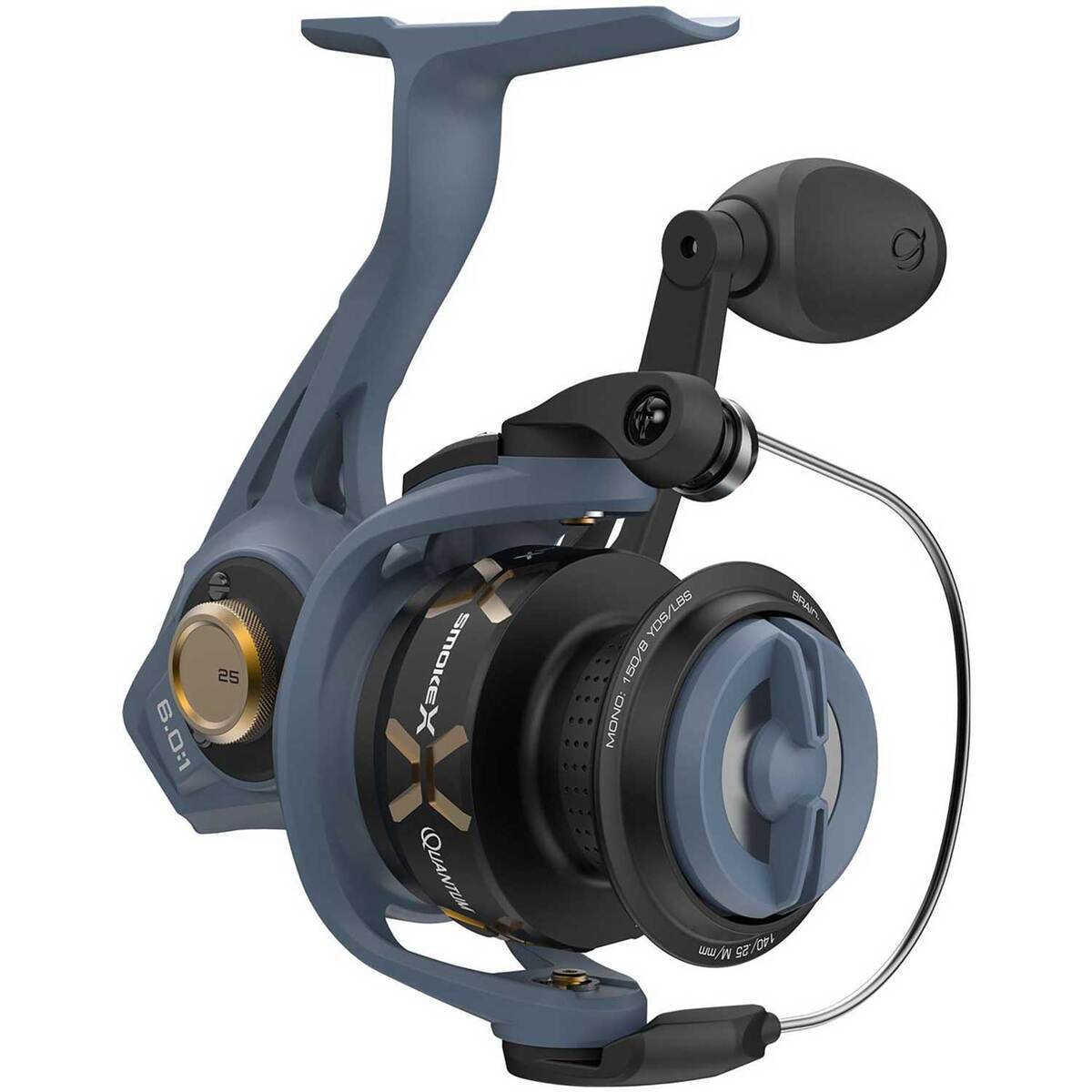 Quantum Smoke X Spinning Rod and Reel Combo - 7ft 2in, Medium-Light Power, 1pc - Blue Quantum Smoke X Spinning Rod and Reel Combo - 7ft 2in, Medium-Light Power, 1pc - Blue