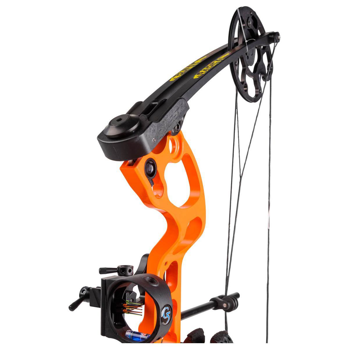 Quest Radical 40lbs Right Hand Orange/Black Compound Youth Bow - Orange/Black Quest Radical 40lbs Right Hand Orange/Black Compound Youth Bow - Orange/Black