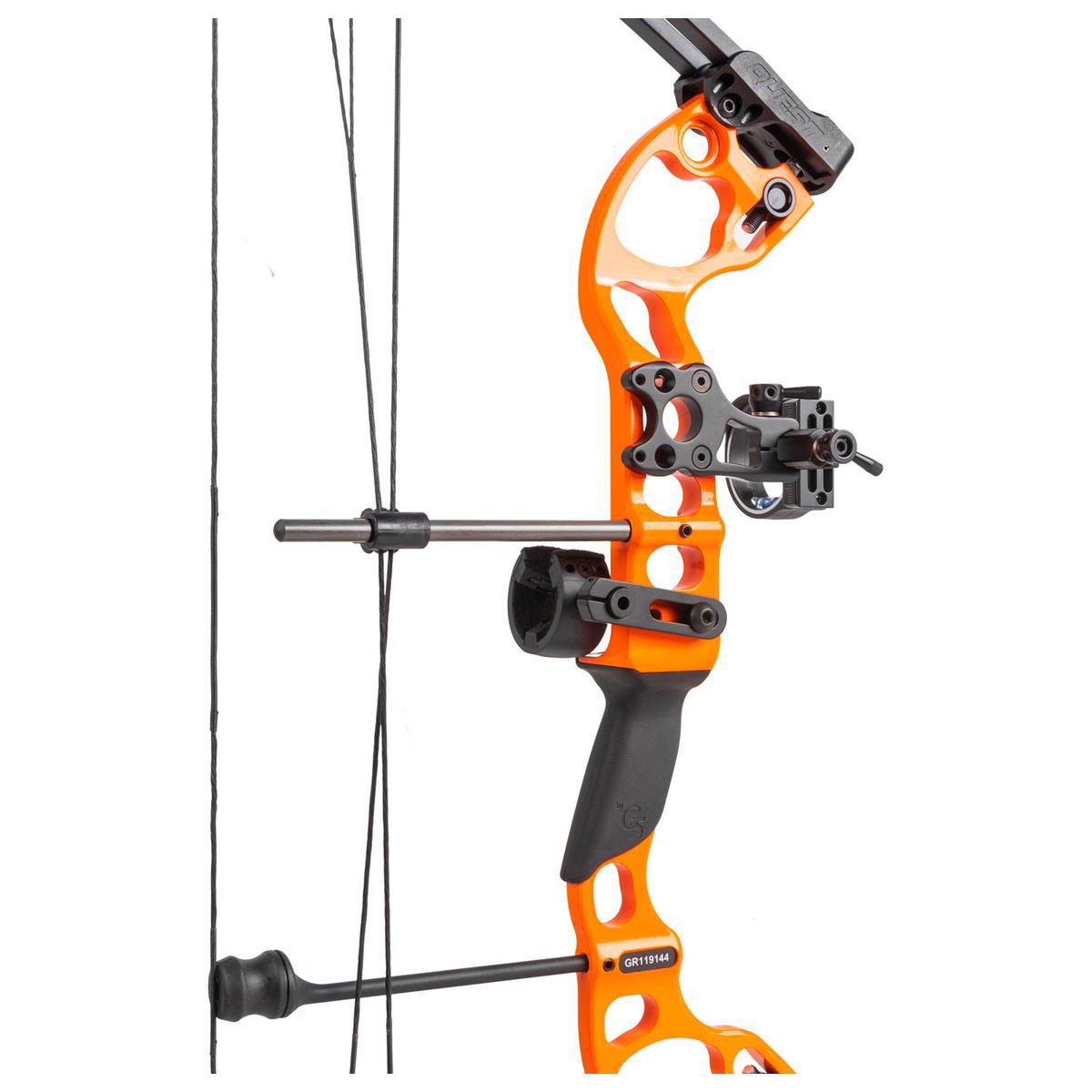 Quest Radical 40lbs Right Hand Orange/Black Compound Youth Bow - Orange/Black Quest Radical 40lbs Right Hand Orange/Black Compound Youth Bow - Orange/Black