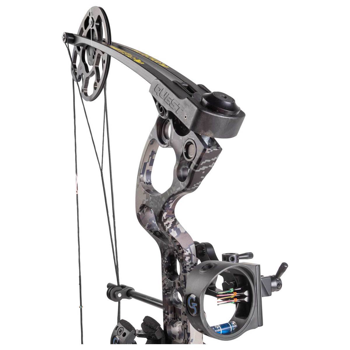 Quest Radical 25-40lbs Left Hand Open Country Camo Compound Bow - Camo Quest Radical 25-40lbs Left Hand Open Country Camo Compound Bow - Camo