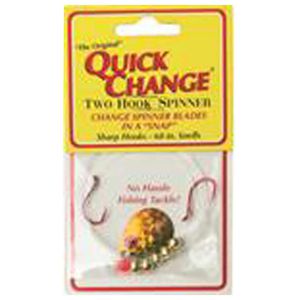 Quick Change Systems Fish Candy 2 Hook Spinner Harness - Gold Shiner, Sz 2 Hooks/Sz 4 Blade, 60in