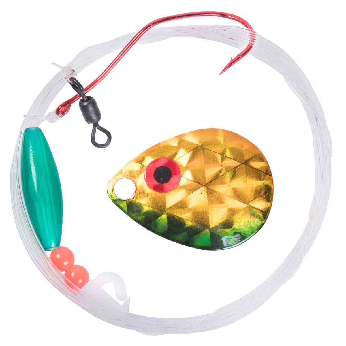 Live Shiner Rig Quick Change Systems Quick Death Fish Candy Spinner Lure Rig - Gold ...