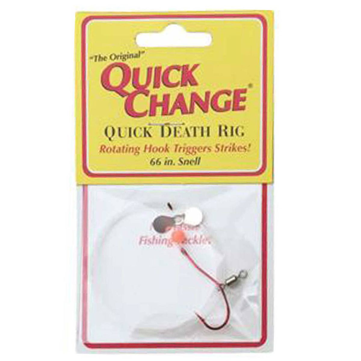 Quick Change Wire Rig Quick Change Systems Quick Death Prop Lure Rig - Nickel/Red, Sz 2 Hook ...