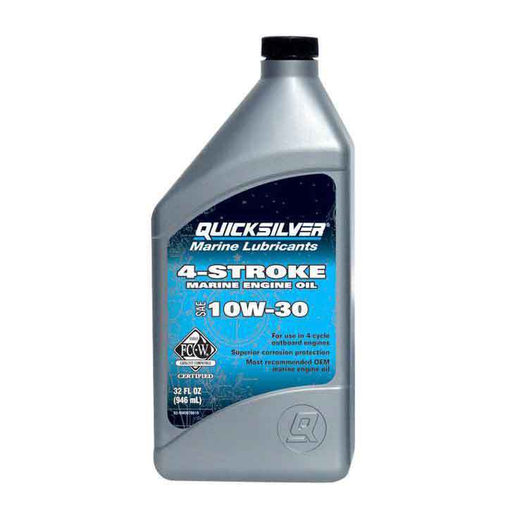 Quicksilver 4-Stroke Marine Engine Oil 10W-30 - 32oz - 32oz Quicksilver 4-Stroke Marine Engine Oil 10W-30 - 32oz - 32oz