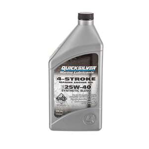 Quicksilver 4-Stroke Synthetic Blend 25W-40 Marine Engine Oil
