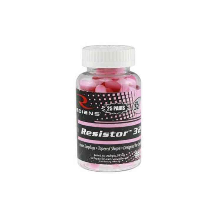 Radians Uncorded Foam 25 Pairs Passive Earplugs - Pink - Pink Radians Uncorded Foam 25 Pairs Passive Earplugs - Pink - Pink