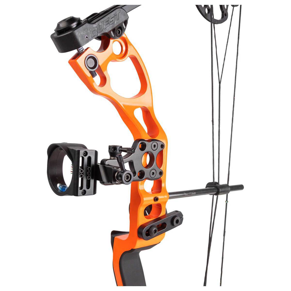 Quest Radical 40lbs Left Hand Orange/Black Compound Youth Bow - Orange/Black Quest Radical 40lbs Left Hand Orange/Black Compound Youth Bow - Orange/Black