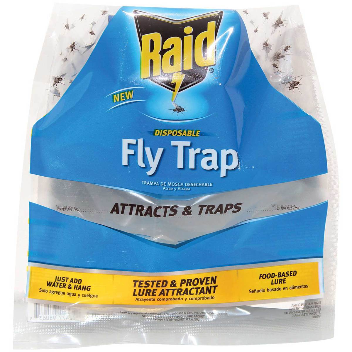 Raid Disposable Fly Trap 1 Pack Sportsman's Warehouse