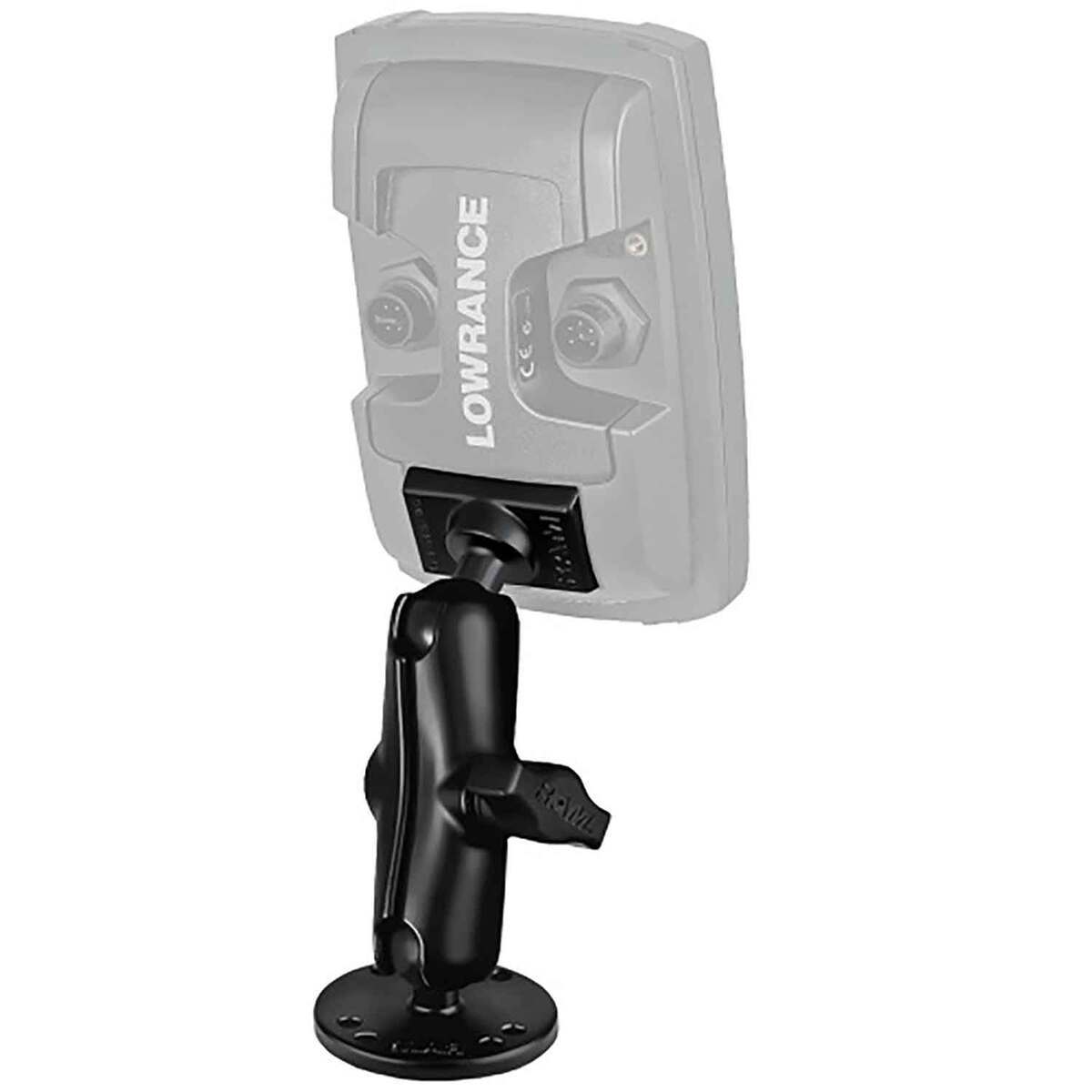 Ram Mounts Double Ball Mount for Lowrance Elite-4 & Mark-4 Series Fish Finder Mount - Black Ram Mounts Double Ball Mount for Lowrance Elite-4 & Mark-4 Series Fish Finder Mount - Black