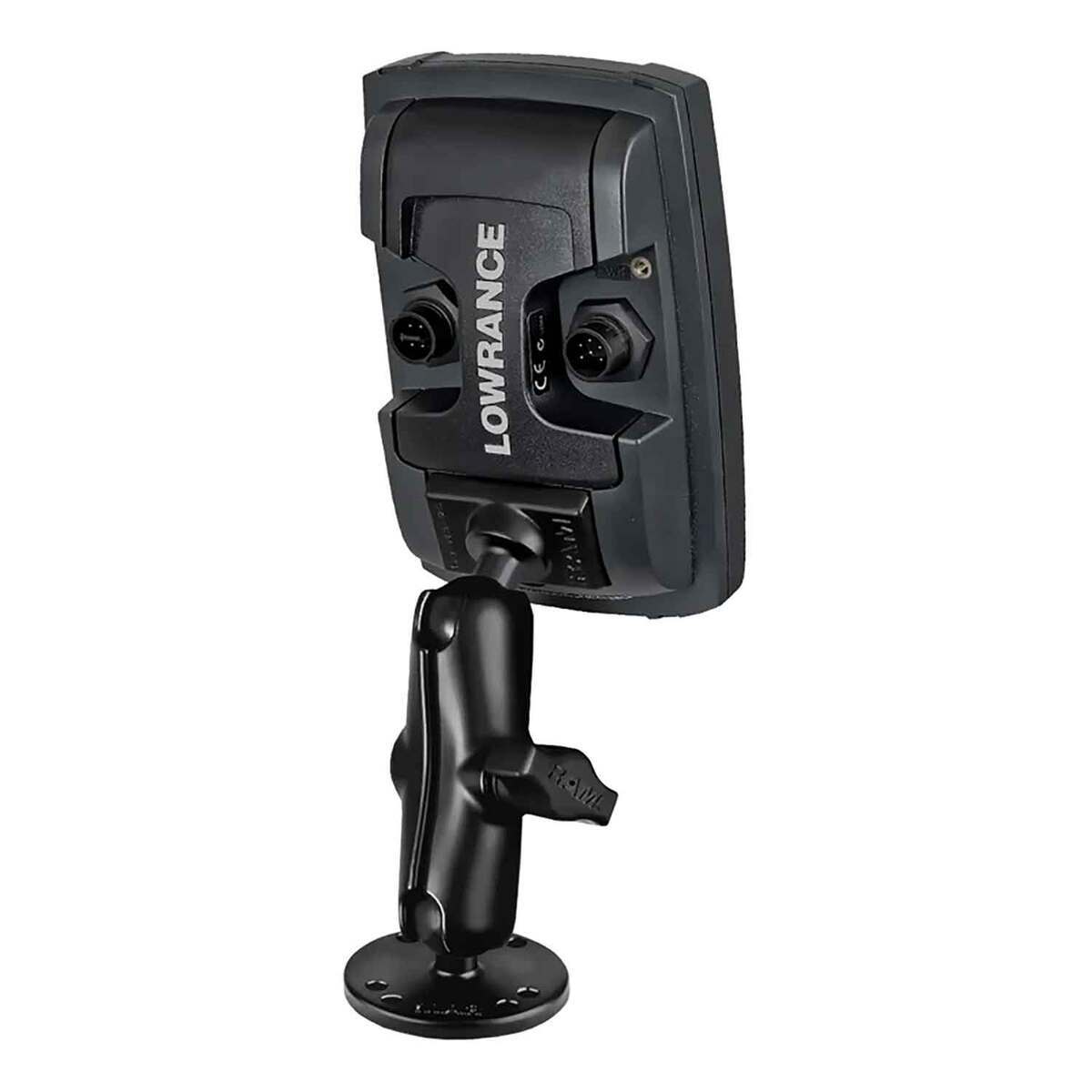 Ram Mounts Double Ball Mount for Lowrance Elite-4 & Mark-4 Series Fish Finder Mount - Black Ram Mounts Double Ball Mount for Lowrance Elite-4 & Mark-4 Series Fish Finder Mount - Black