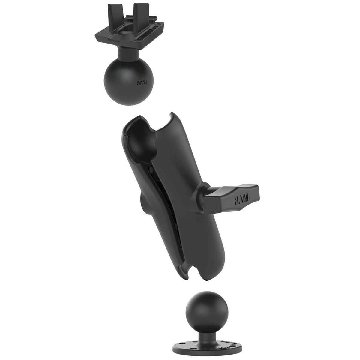 Ram Mounts Ram Double Ball Mount Marine Electronic Accessory - Black 7.35in Ram Mounts Ram Double Ball Mount Marine Electronic Accessory - Black 7.35in