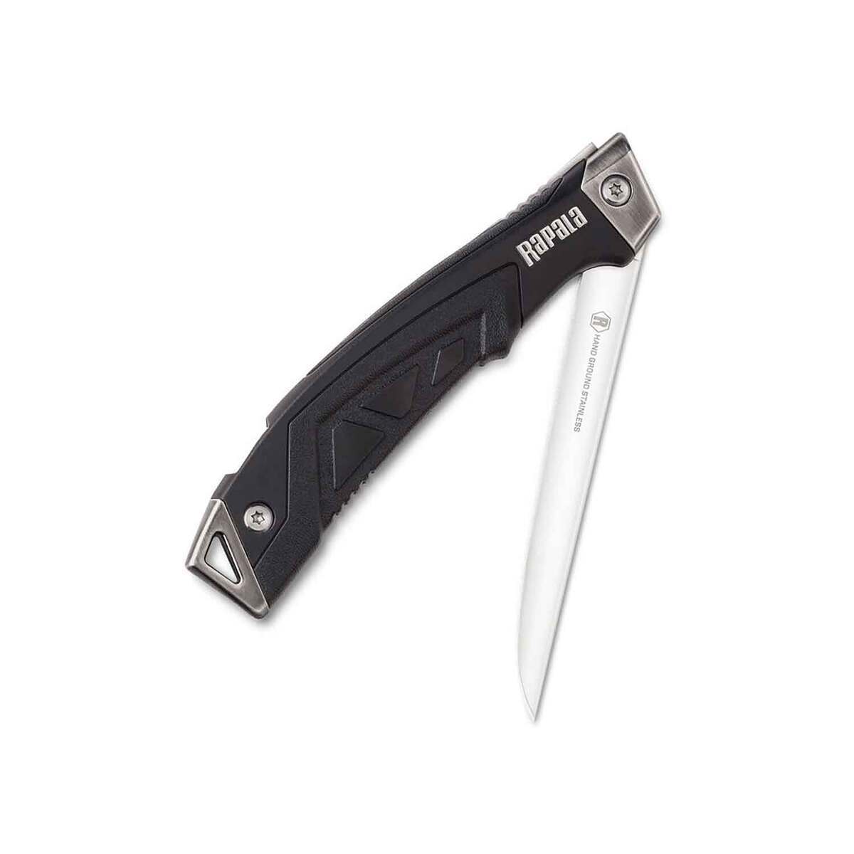 Rapala 5in Folding Fish Pro Fillet Knife - Black - Black Rapala 5in Folding Fish Pro Fillet Knife - Black - Black