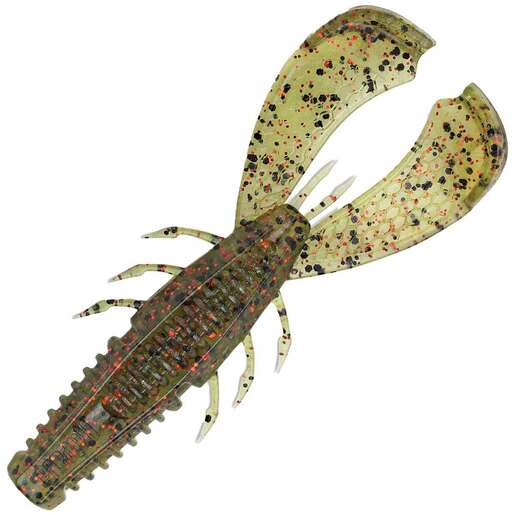 Rapala CRUSH CITY Cleanup Craw Bait – 7pk – Green Pumpkin Magic