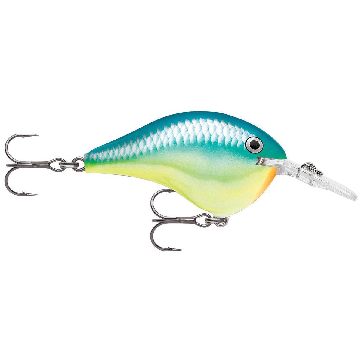 Rapala DT Series Medium Diving Crankbait - Caribbean Shad, 3/8oz, 2in - Caribbean Shad Rapala DT Series Medium Diving Crankbait - Caribbean Shad, 3/8oz, 2in - Caribbean Shad