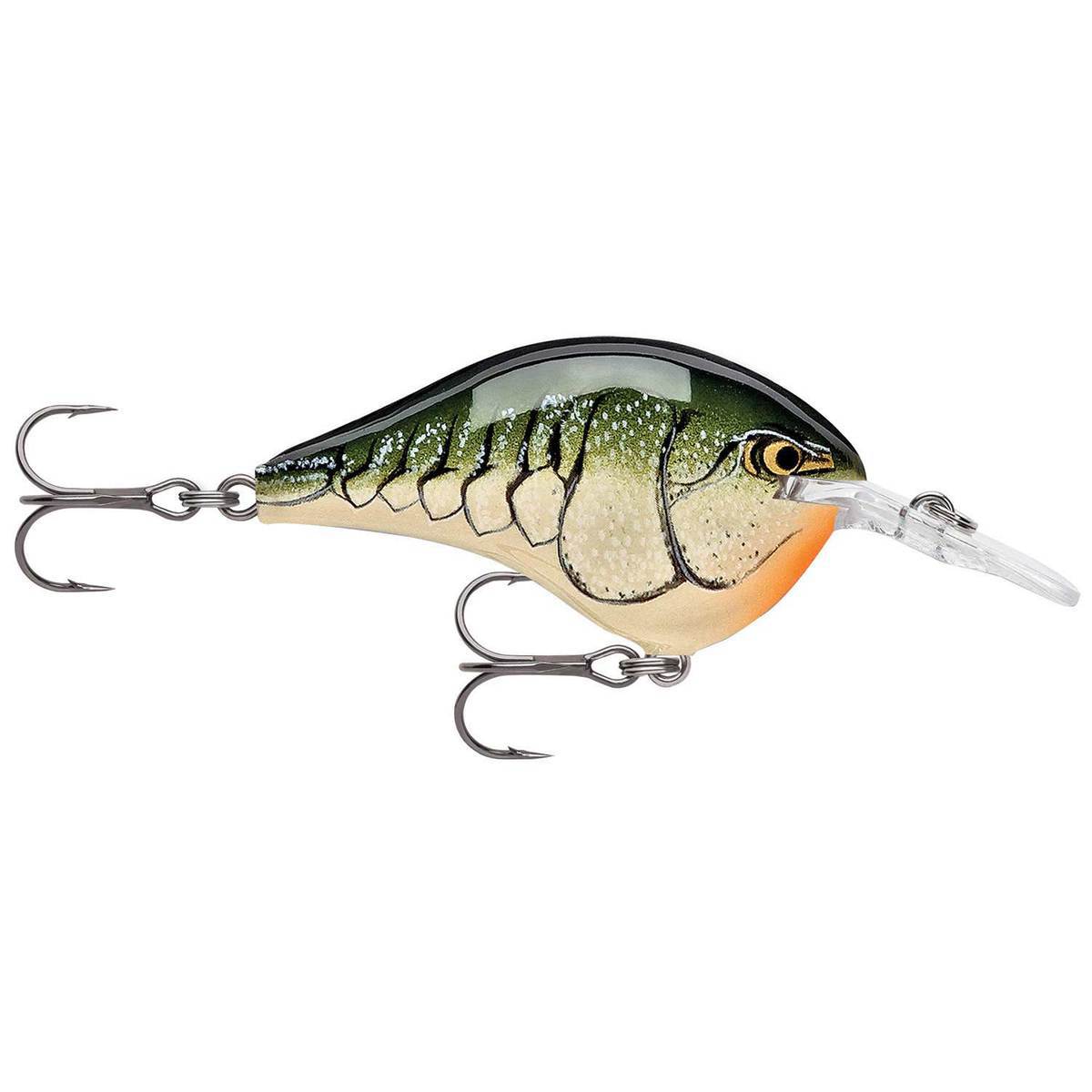Rapala DT Series Medium Diving Crankbait - Olive Green Craw, 3/8oz, 2in - Olive Green Craw Rapala DT Series Medium Diving Crankbait - Olive Green Craw, 3/8oz, 2in - Olive Green Craw