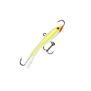 Rapala Jigging Rap Ice Fishing Lure - Silver/Fluorescent/Chartreuse, 5/8oz, 2-3/4in
