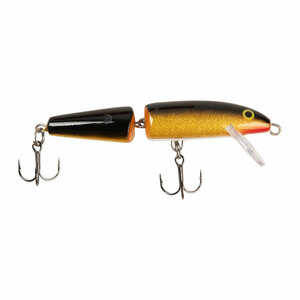 Rapala Jointed Hard Jerkbait - Gold, 1/4oz, 3-1/2in, 5-7ft