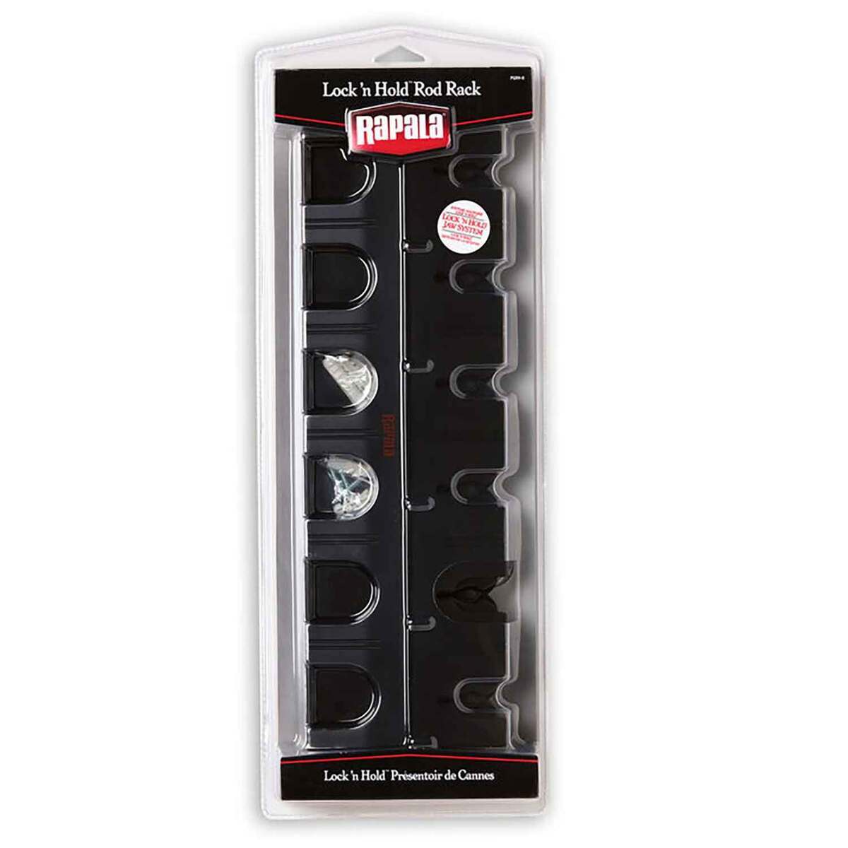 Rapala Lock 'N Hold Rod Rack - Black | Sportsman's Warehouse