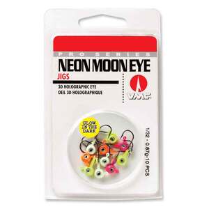 Rapala NME Neon Moon Eye Round Head Jig Kit