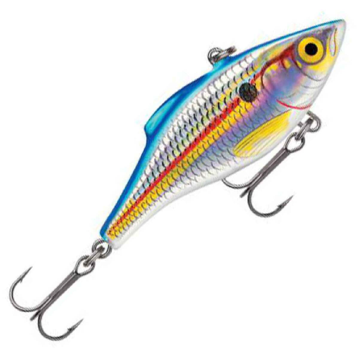 Rapala Rattling Rapala Lipless Crankbait - Holographic Blue Shad, 1/2oz, 2-3/4in - Holographic Blue Shad Rapala Rattling Rapala Lipless Crankbait - Holographic Blue Shad, 1/2oz, 2-3/4in - Holographic Blue Shad