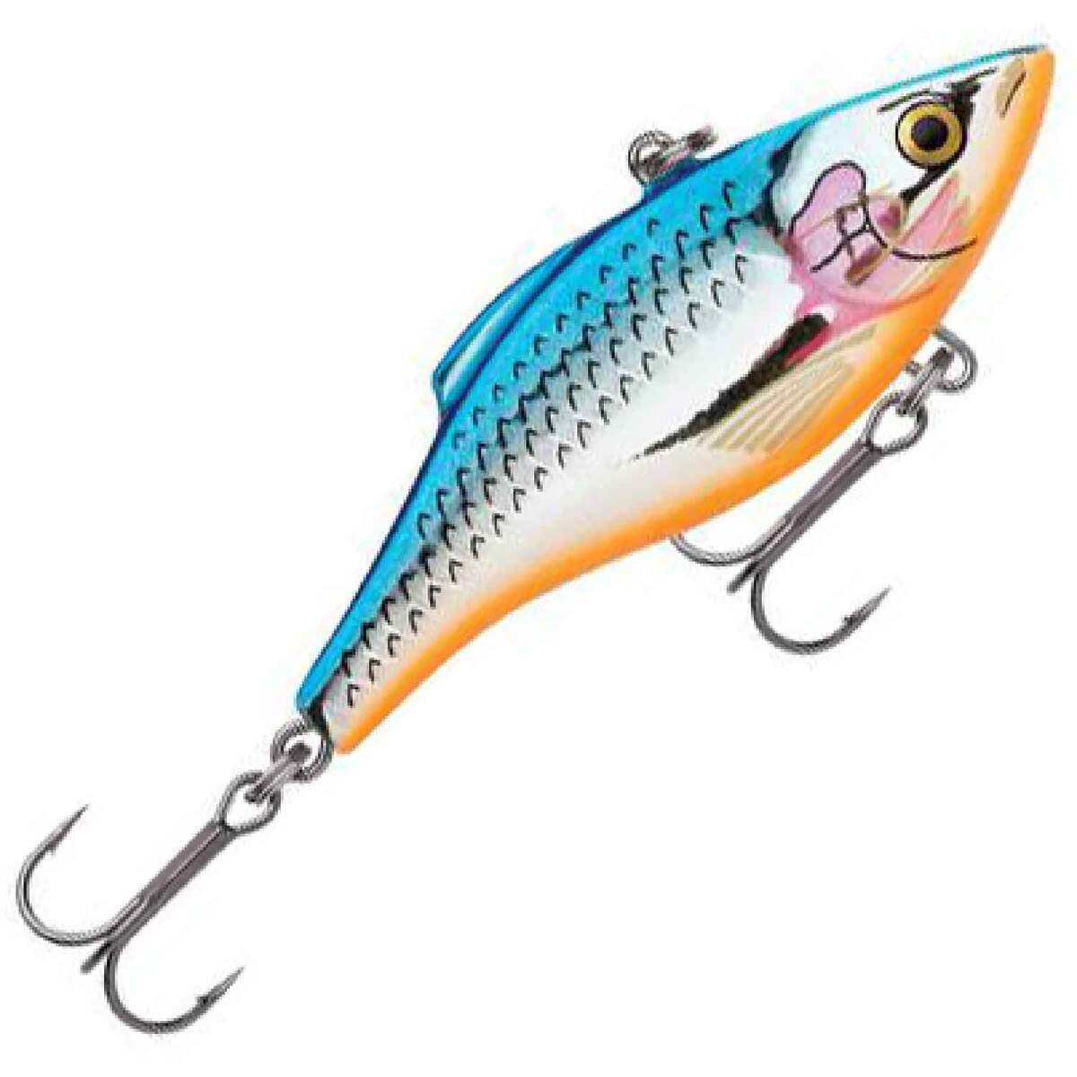 Rapala Rattling Rapala Lipless Crankbait - Silver / Blue, 3/8oz, 2in ...