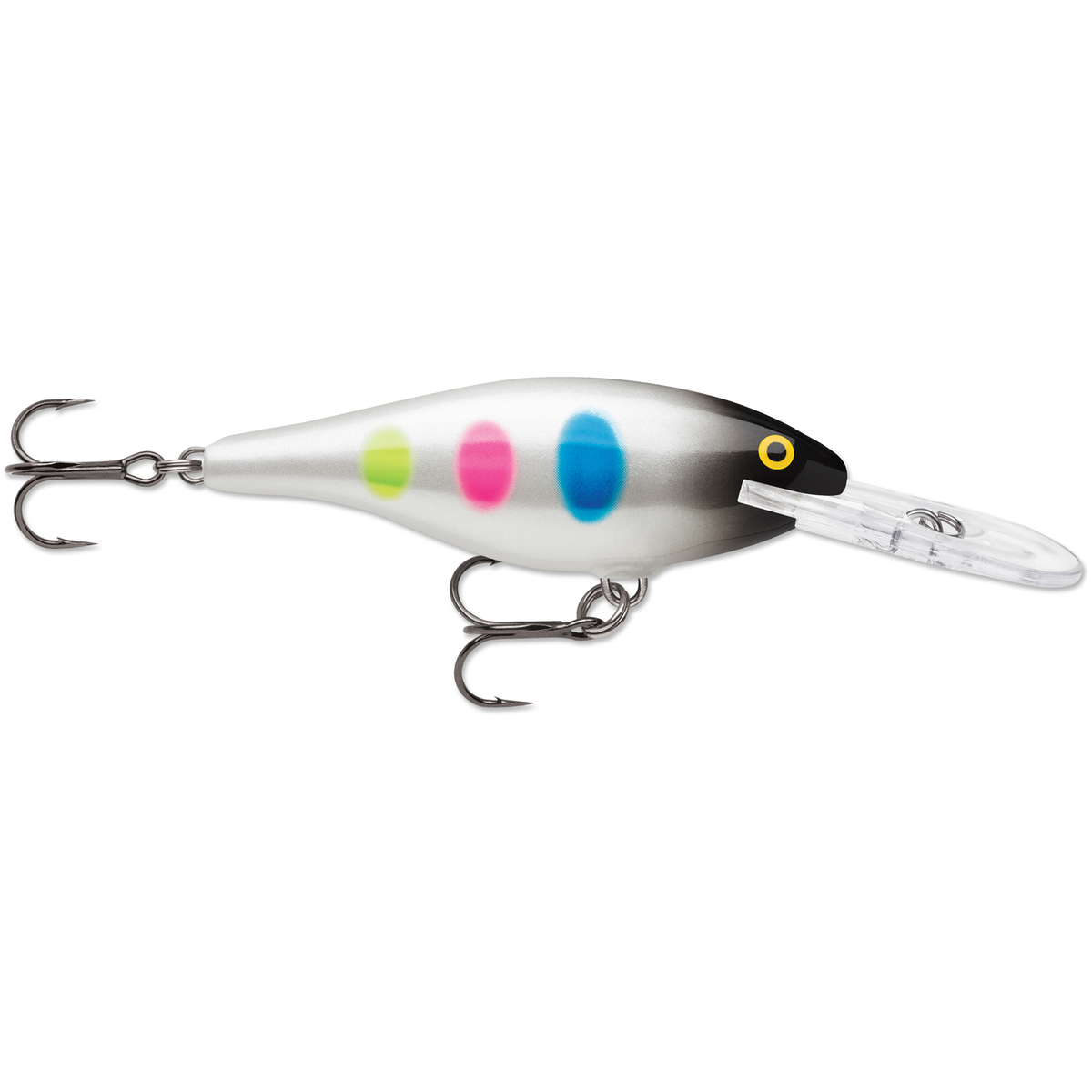 Rapala Shad Rap Medium Diving Crankbait - Black Wonderbread, 1/4oz, 2-1/2in, 5ft-10ft - Black Wonderbread 6 Rapala Shad Rap Medium Diving Crankbait - Black Wonderbread, 1/4oz, 2-1/2in, 5ft-10ft - Black Wonderbread 6