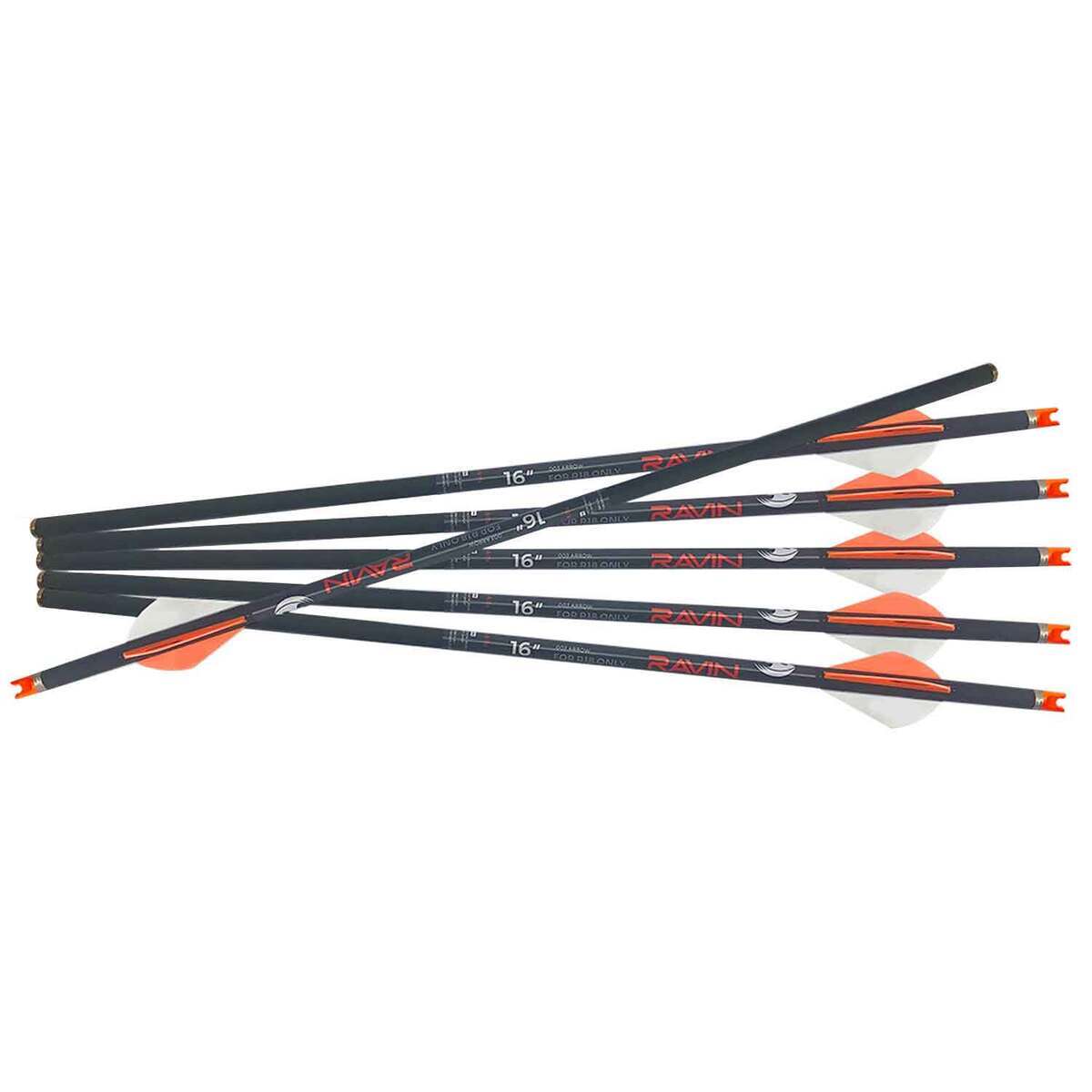 Ravin R18 Carbon Crossbow Bolt - 6 Pack - Black Ravin R18 Carbon Crossbow Bolt - 6 Pack - Black