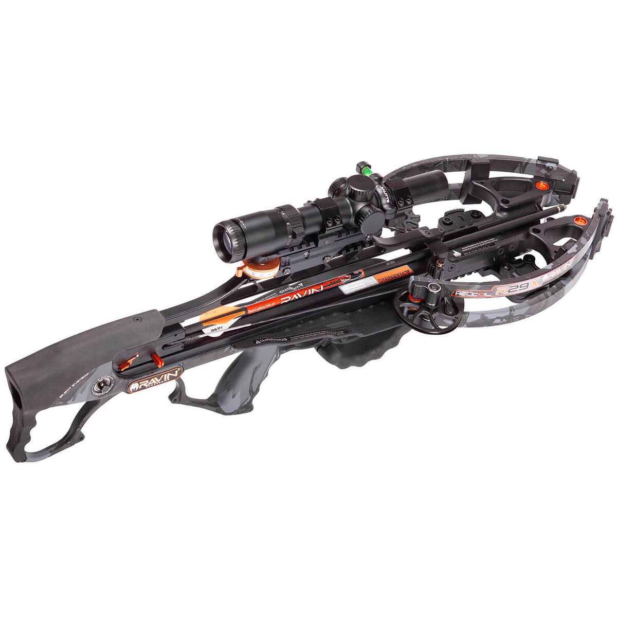 Ravin R29X Sniper With Silent Cocking Predator Dusk Camo Right Hand Crossbow - Sniper Package - Camo Ravin R29X Sniper With Silent Cocking Predator Dusk Camo Right Hand Crossbow - Sniper Package - Camo