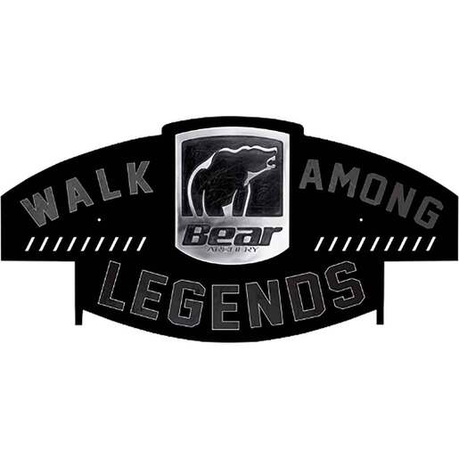 Raxx Bear Archery Bow Hanger - Black 30in W x 20in H