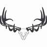 Raxx Elk Skull Bow Hanger - Black 30in W x 20in H