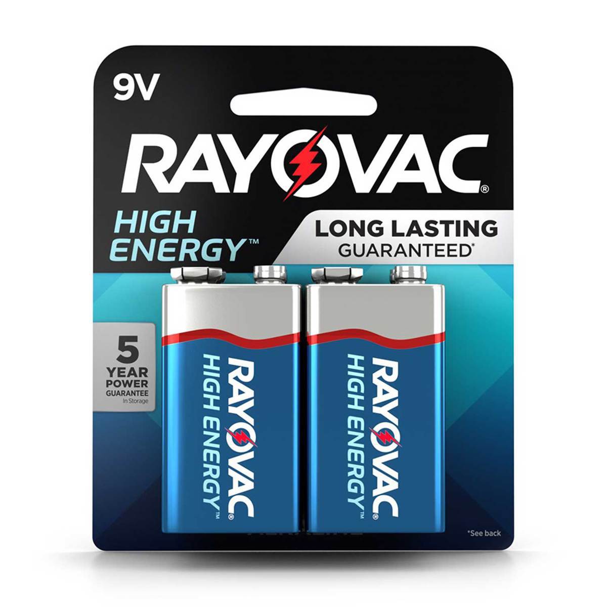 Rayovac 9V HIGH ENERGY Alkaline Batteries - 2 Pack Rayovac 9V HIGH ENERGY Alkaline Batteries - 2 Pack