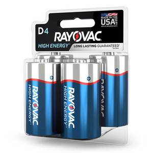 Rayovac D HIGH ENERGY Alkaline Batteries