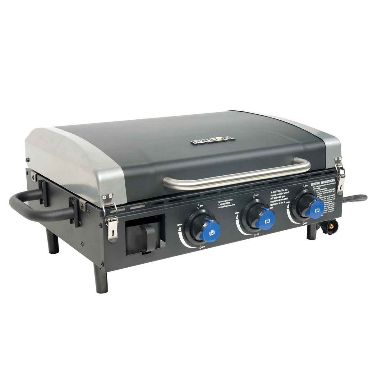 Razor 3 Burner Portable Griddle - Black - Black Razor 3 Burner Portable Griddle - Black - Black
