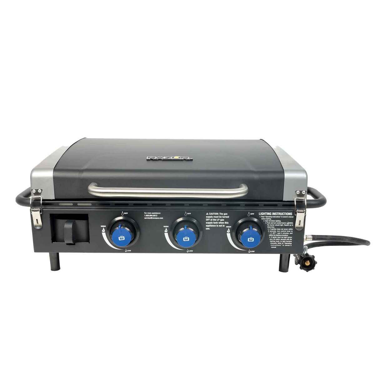 Razor 3 Burner Portable Griddle - Black - Black Razor 3 Burner Portable Griddle - Black - Black