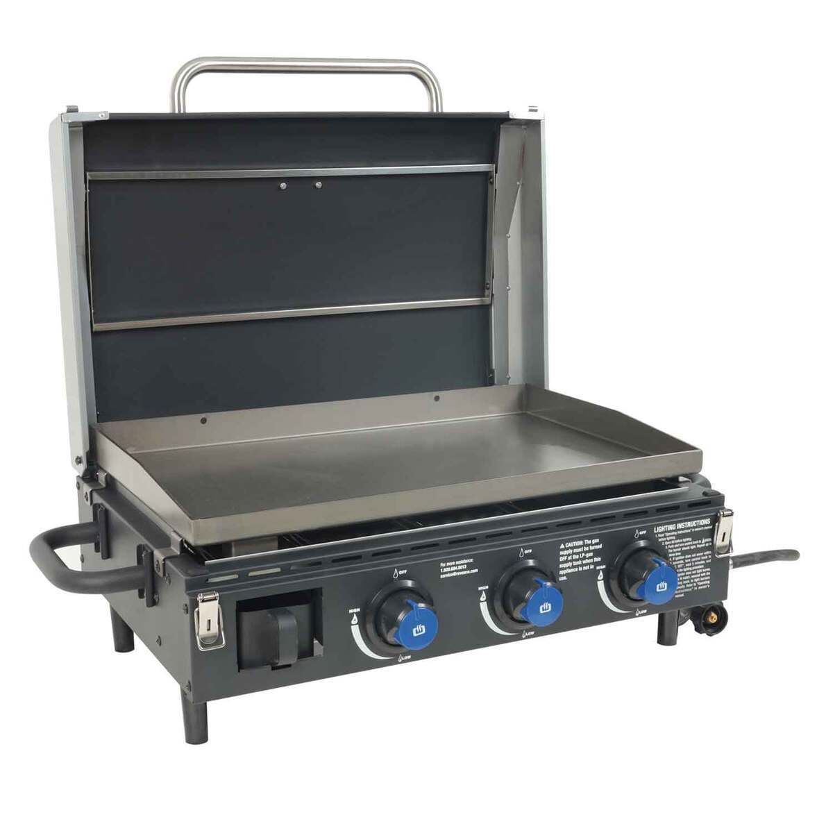 Razor 3 Burner Portable Griddle - Black | Sportsman's Warehouse