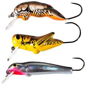 Rebel Micro Critters Crankbait 3 Pack - Assorted, 1/16oz, 2-3ft
