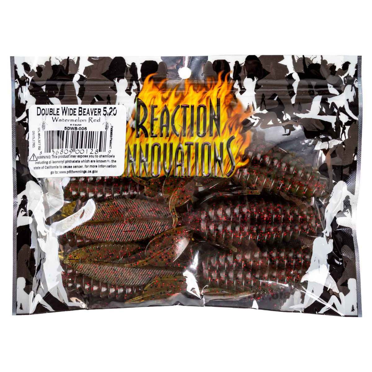 Reaction Innovations Double Wide Beaver Creature Bait - Watermelon Red, 5-1/5in - Watermelon Red Reaction Innovations Double Wide Beaver Creature Bait - Watermelon Red, 5-1/5in - Watermelon Red