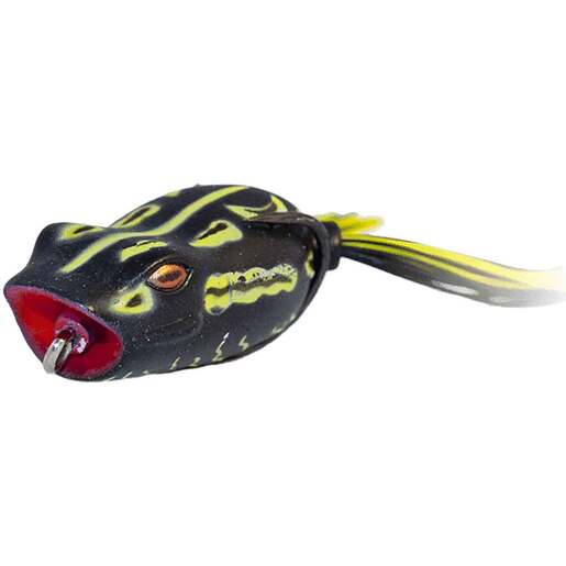 Reaction Strike Revolution Frog Popper 55 Soft Bait Frog – Rainforest Black