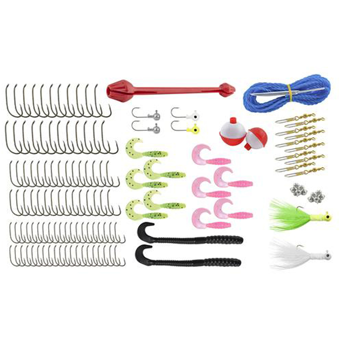 Ready2Fish Two Tray Tackle Box Kit - Blue, Medium - Blue Medium Ready2Fish Two Tray Tackle Box Kit - Blue, Medium - Blue Medium