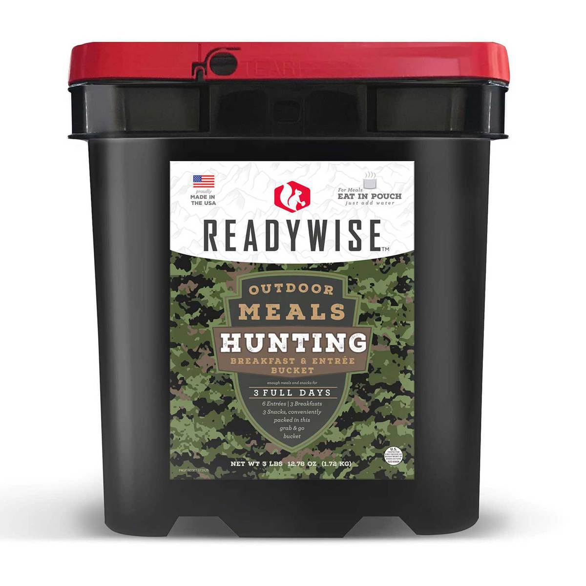 ReadyWise 3 Day Hunting Food Calorie Booster Bucket - Outdoor Meals ReadyWise 3 Day Hunting Food Calorie Booster Bucket - Outdoor Meals