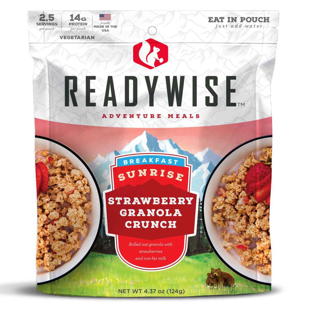 ReadyWise Sunrise Strawberry Granola Crunch - 2 Servings ReadyWise Sunrise Strawberry Granola Crunch - 2 Servings