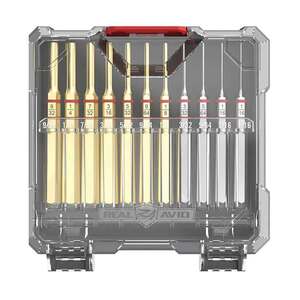 Real Avid 11 Piece Brass and Steel Pin Punch Set