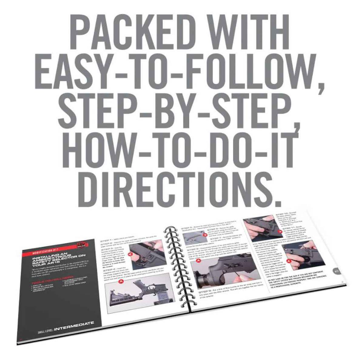 Real Avid Top AR15 Mods Instructional Book - Black Real Avid Top AR15 Mods Instructional Book - Black