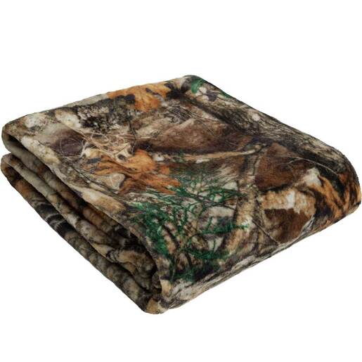 Realtree Edge Velvet Throw Blanket - 50in x 60in - Realtree Edge Throw